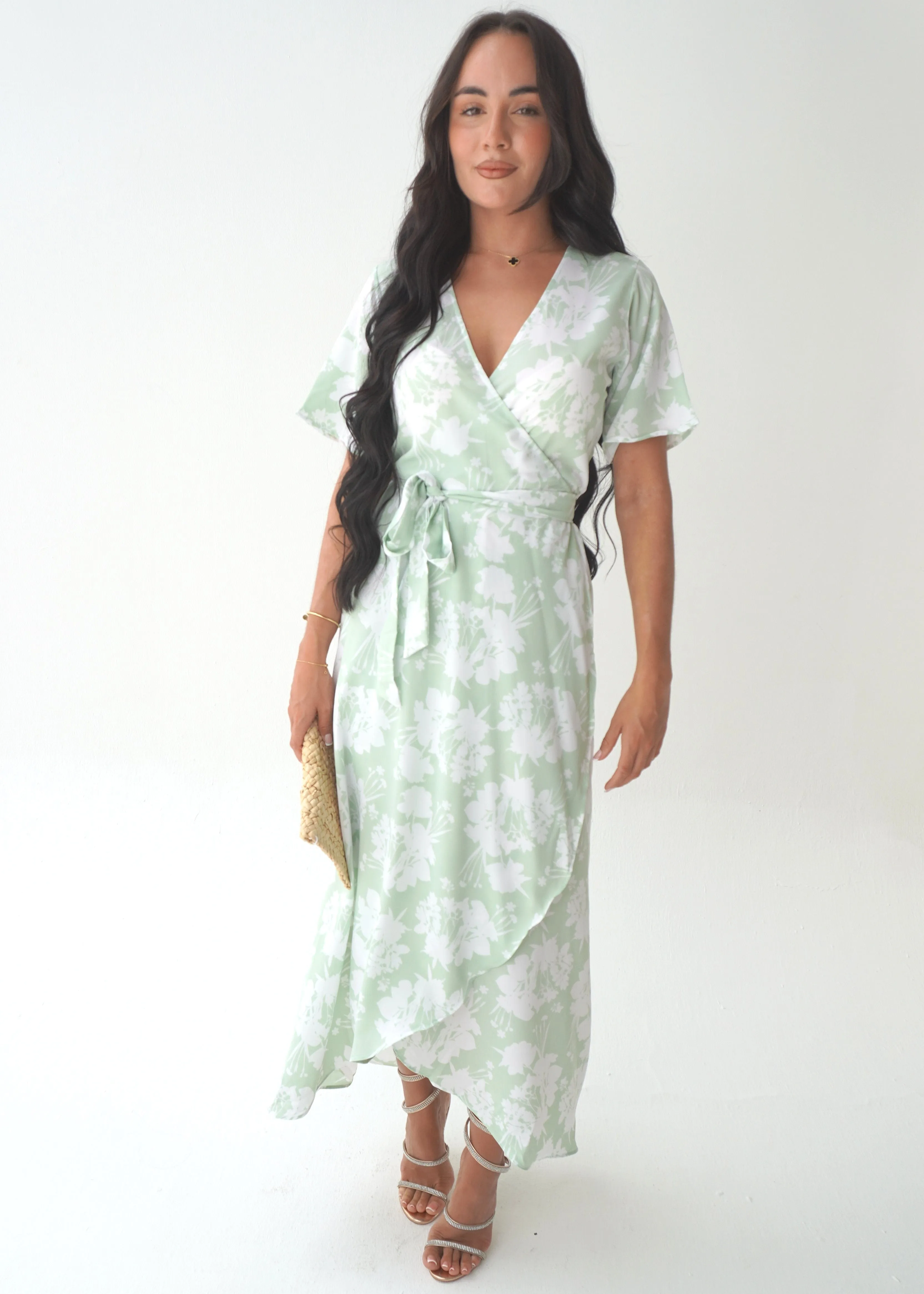 The Maxi Wrap Dress - Fresh Bouquet