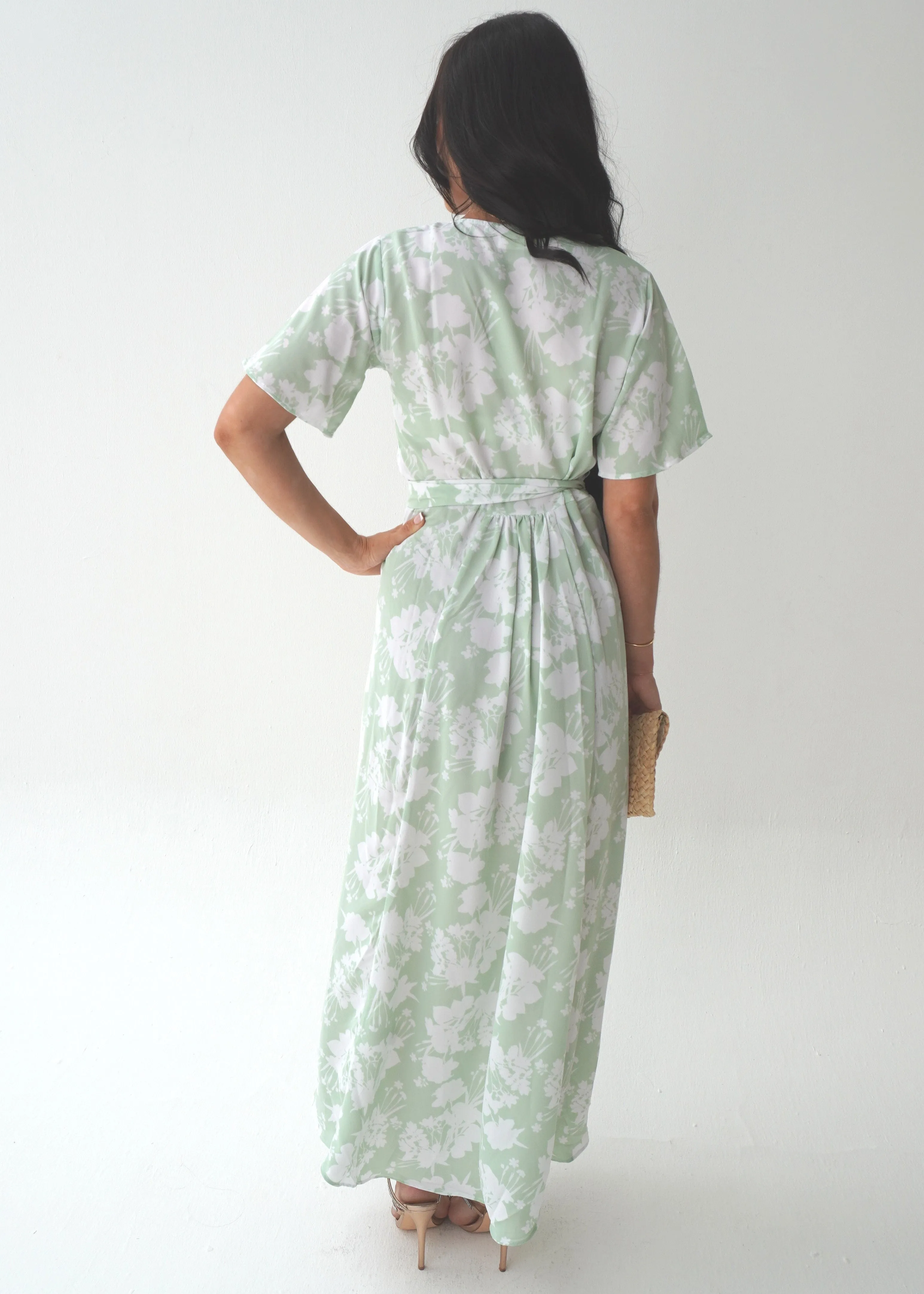 The Maxi Wrap Dress - Fresh Bouquet