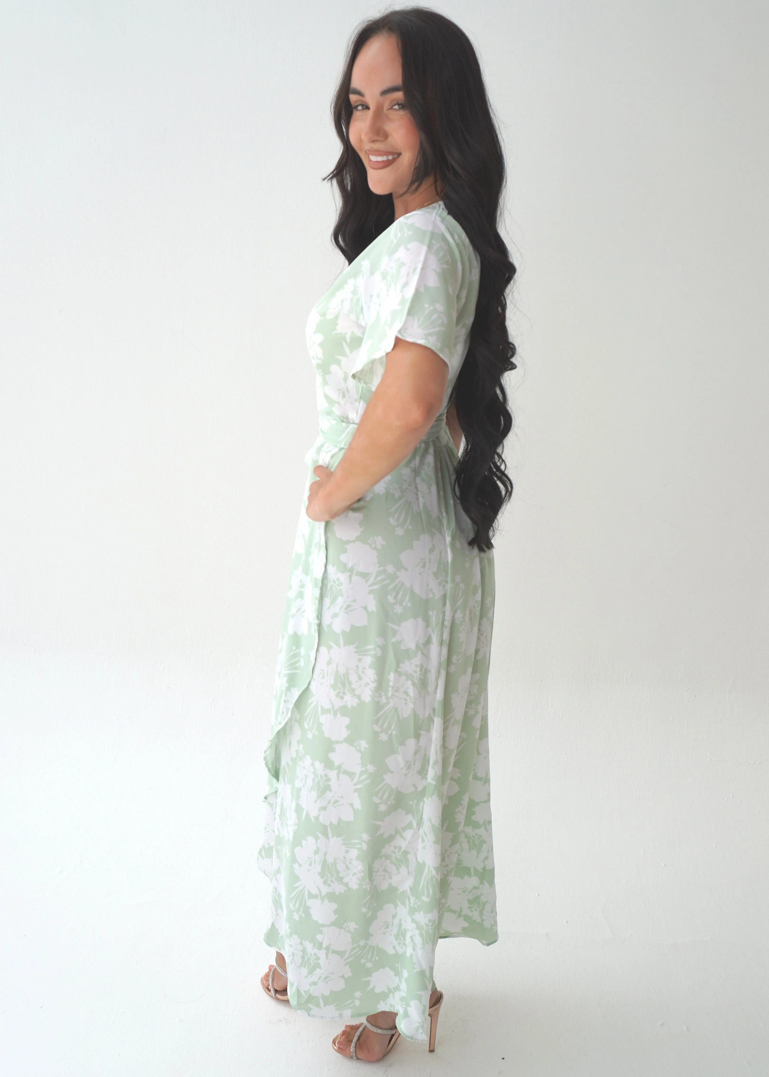 The Maxi Wrap Dress - Fresh Bouquet