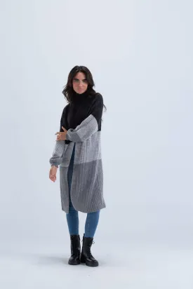 Tritone Ribbed Cardigan