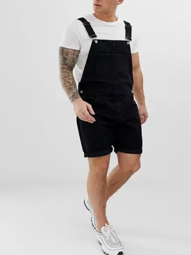 Vintage Denim Ripped Holes Rompers