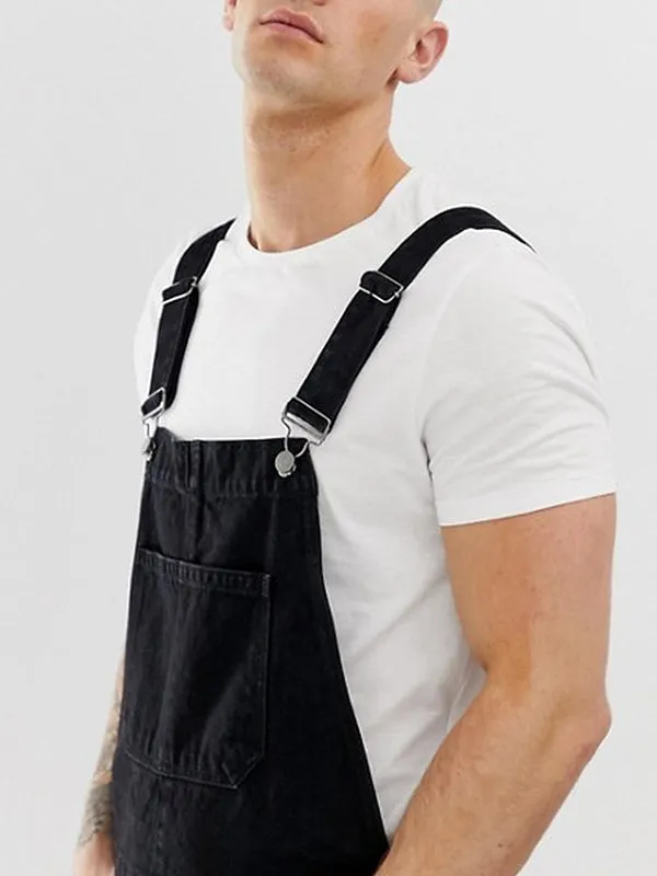 Vintage Denim Ripped Holes Rompers