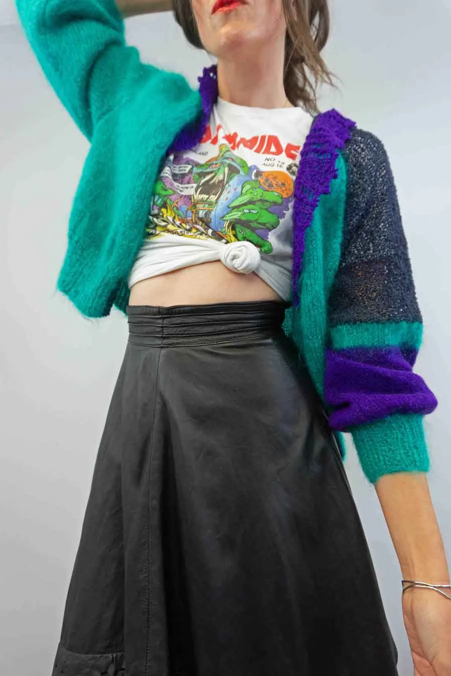Vintage Patchwork Open Front Summer Cardigan