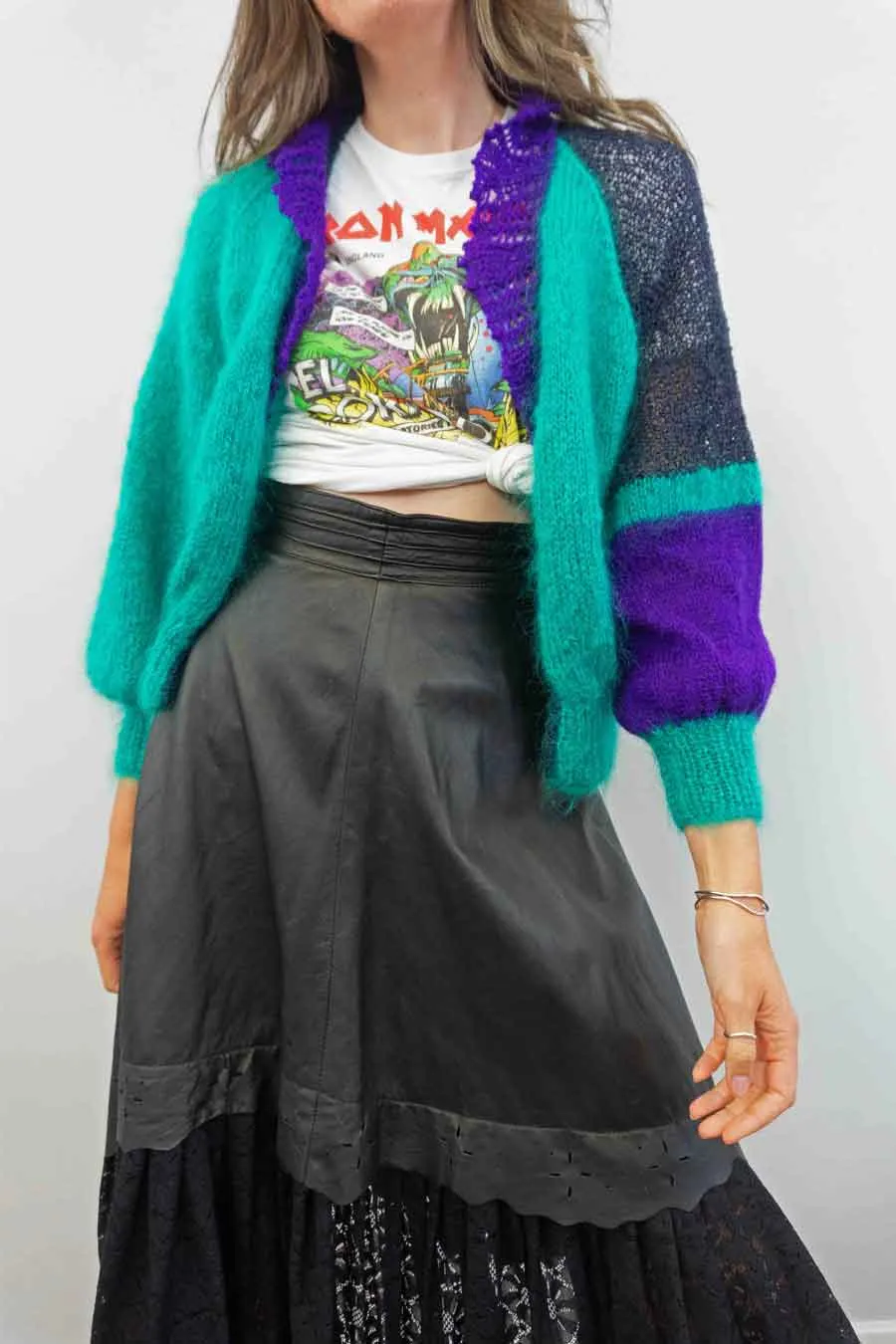 Vintage Patchwork Open Front Summer Cardigan