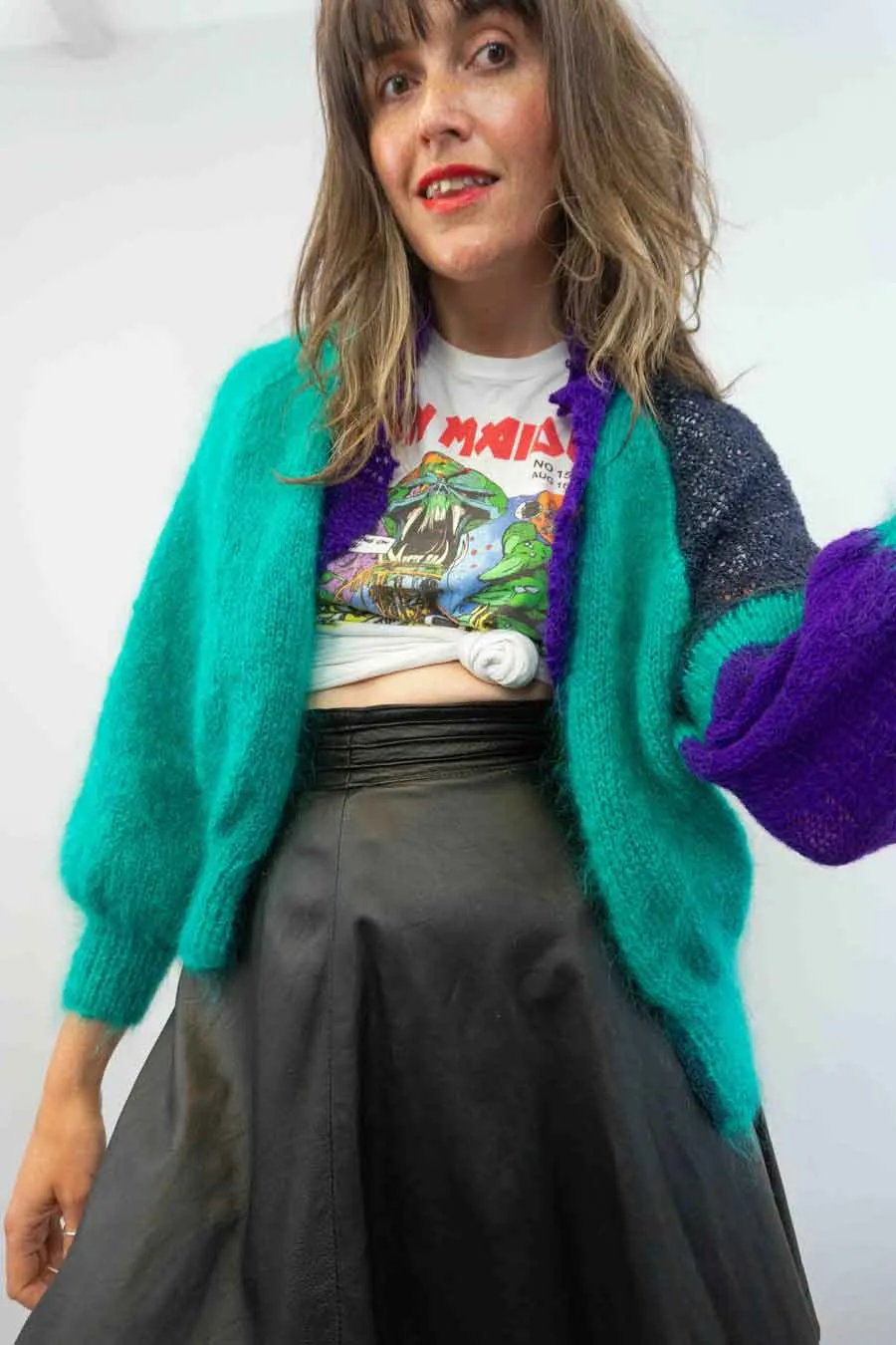Vintage Patchwork Open Front Summer Cardigan