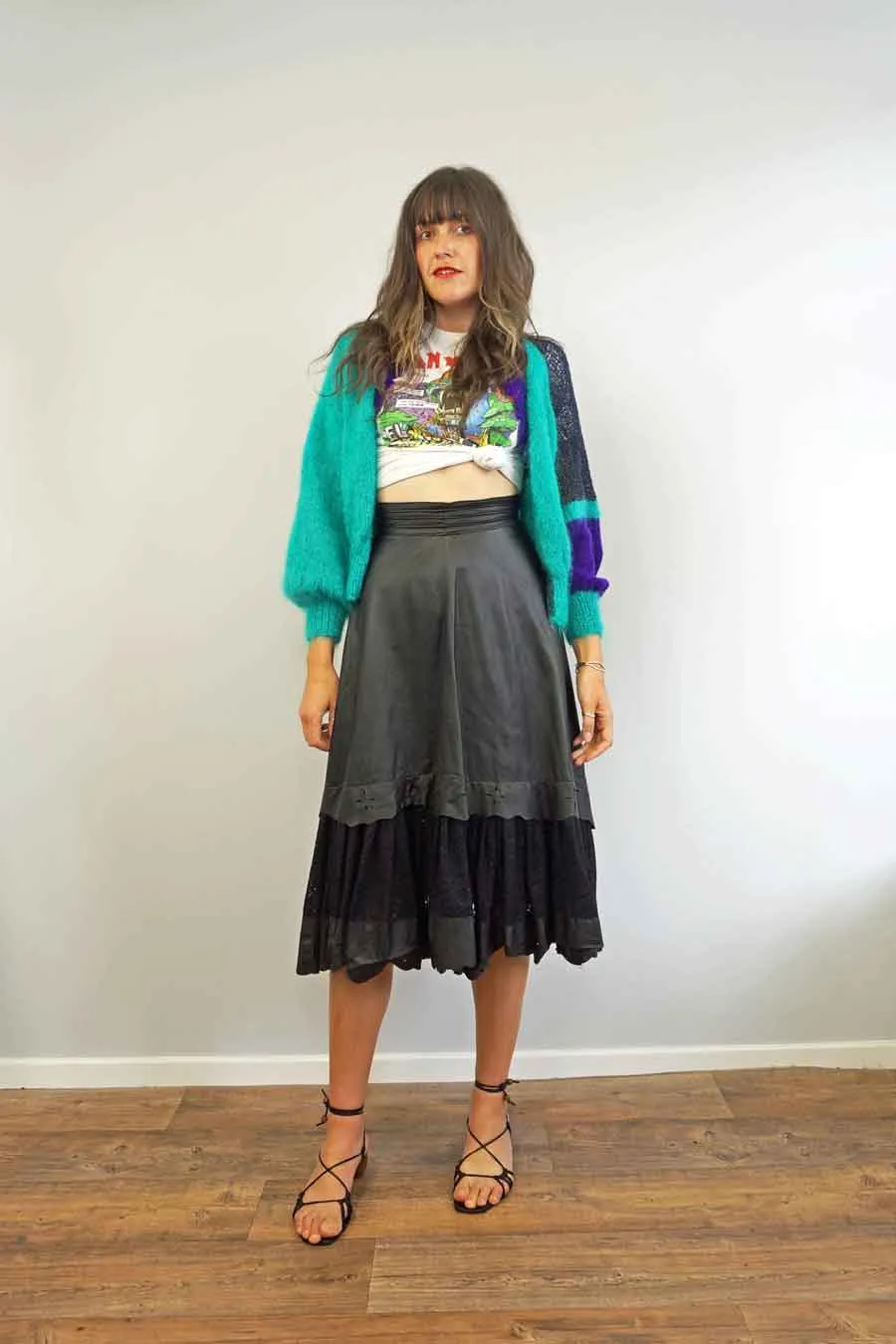 Vintage Patchwork Open Front Summer Cardigan