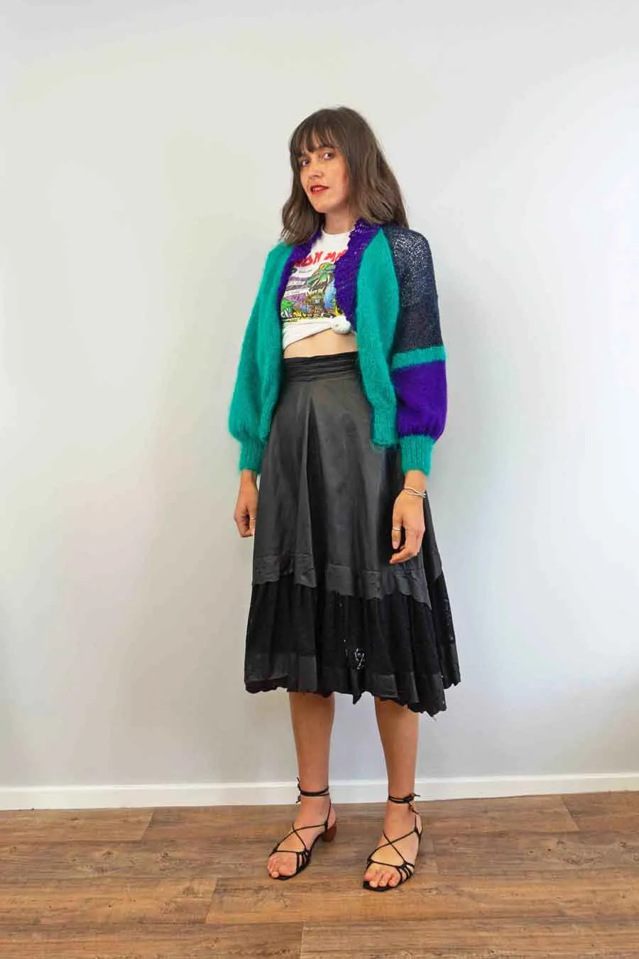 Vintage Patchwork Open Front Summer Cardigan