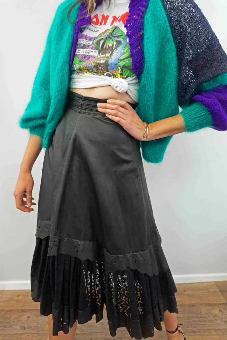 Vintage Patchwork Open Front Summer Cardigan