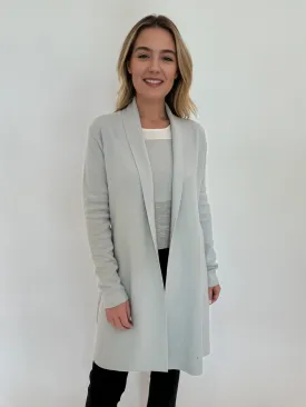 Willow Long Open Cardigan - Mist
