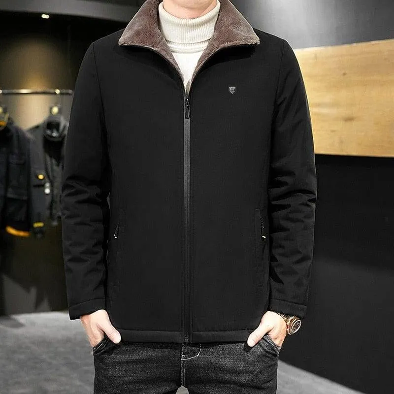 Winter Fur Collar Cotton Padded Windbreaker