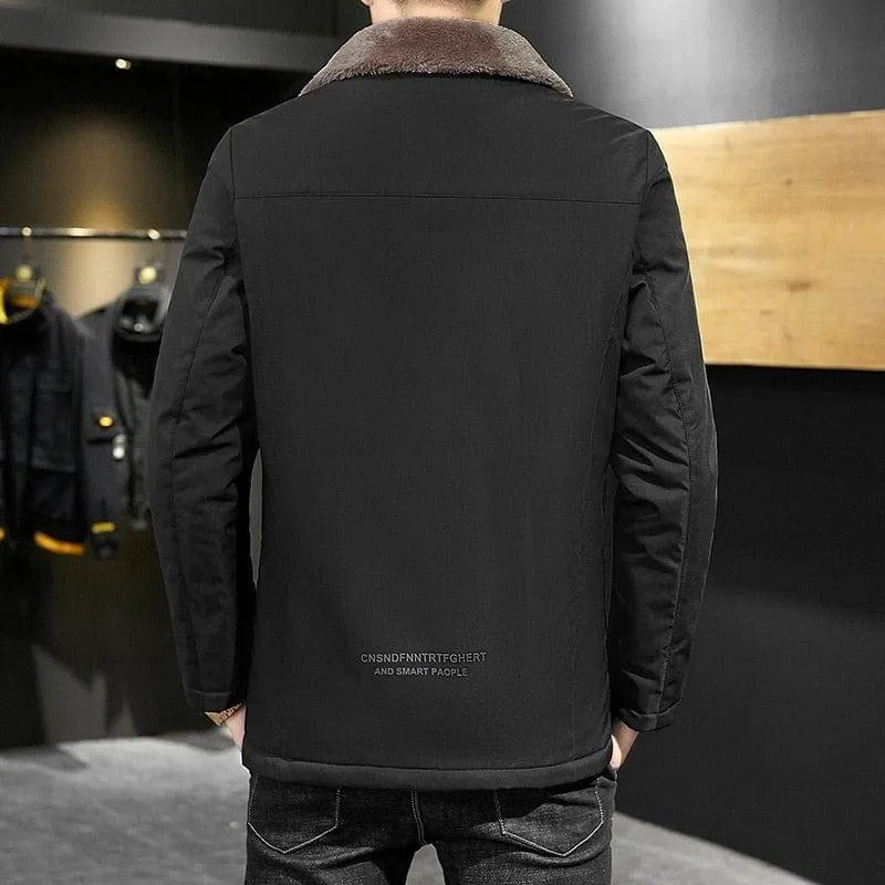 Winter Fur Collar Cotton Padded Windbreaker
